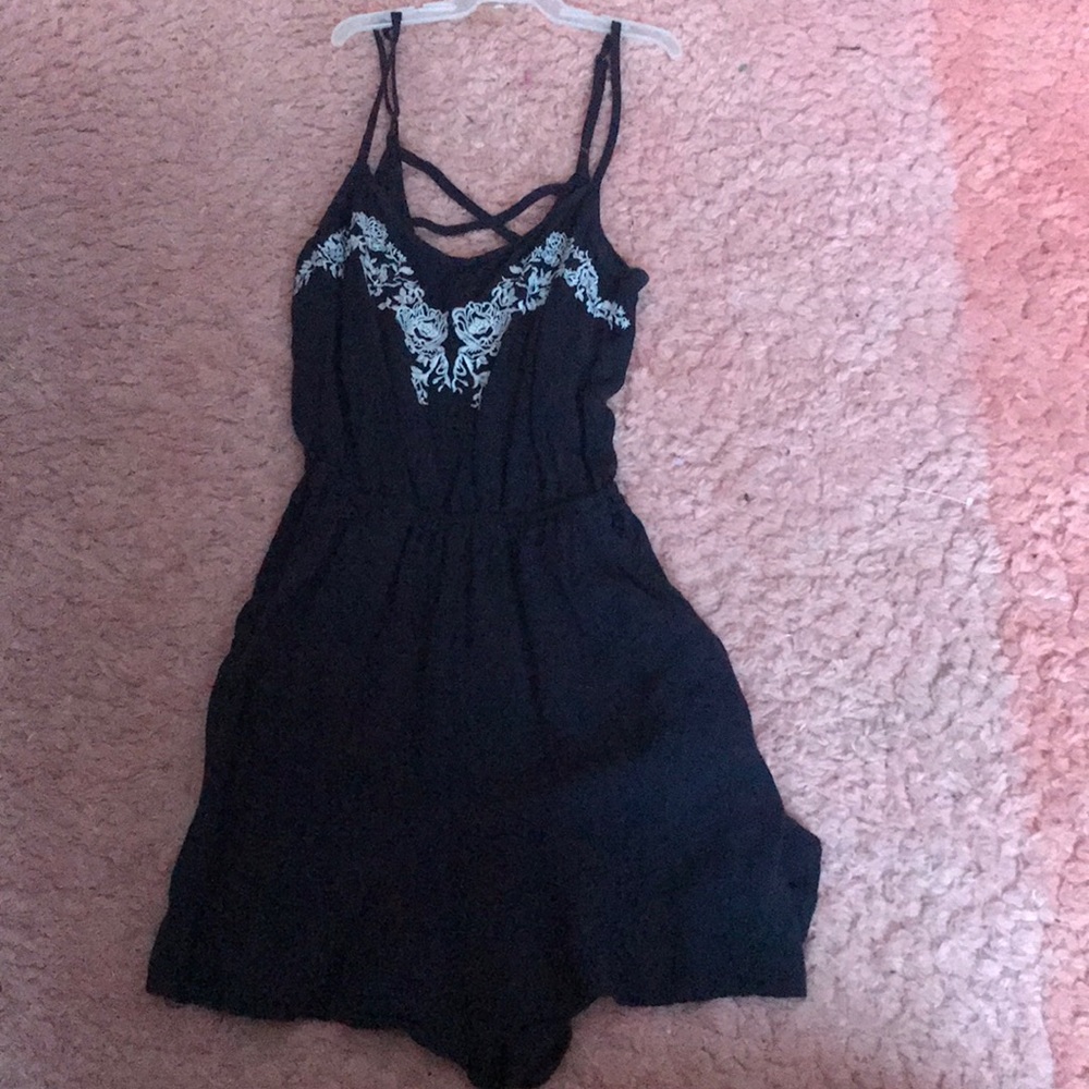 Navy blue romper